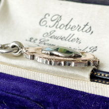 Charger l'image dans la galerie, Antique 9ct Gold, Silver & Enamel Fob Pendant. Superb Vintage Golfer Fob, Northern Goldsmiths, Hallmarked Chester 1936. Art Deco Pendant Fob