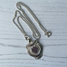 Charger l'image dans la galerie, Art Deco Sterling Silver Engraved Pendant Fob