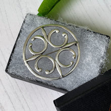 Cargar imagen en el visor de la galería, Vintage Ola Gorie St Magnus Cross Celtic Brooch. Scottish Sterling Silver Brooch, Edinburgh 1971