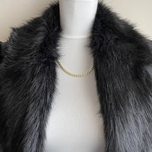 Cargar imagen en el visor de la galería, Vintage Italian 14ct Gold Vermeil On Silver Curb Chain Necklace. Diamond Cut Flat Cuban Chain. 20" Yellow Gold Layering Chain, Italy