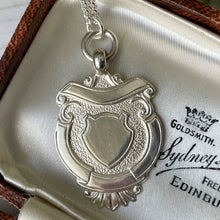 Charger l'image dans la galerie, Art Deco Sterling Silver Engraved Pendant Fob