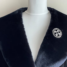 Cargar imagen en el visor de la galería, Vintage Ola Gorie St Magnus Cross Celtic Brooch. Scottish Sterling Silver Brooch, Edinburgh 1971