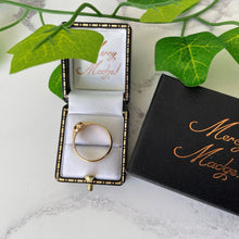 Cargar imagen en el visor de la galería, Victorian 18ct Gold & Diamond Belcher Ring, Hallmarked London 1897. Antique Old European Cut 0.25ct Diamond Solitaire Ring. Yellow Gold Ring