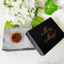 Charger l'image dans la galerie, Victorian 9ct Gold Locket Style Fob. Scottish Carnelian & Engraved Initials Spinner Fob. Antique Victorian Love Token, Sweetheart Pendant