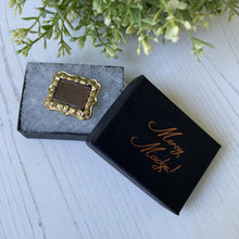 Cargar imagen en el visor de la galería, Antique Georgian Gold Cased Locket Brooch With Hair Work. Victorian Rolled Gold Fill Sentimental/Mourning Brooch