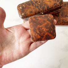 Charger l'image dans la galerie, Four Retailers Antique Jewellery Boxes. British Victorian/Edwardian Tortoiseshell Leather Boxes. Antique Bracelet/Watch/Pendant/Necklace Box