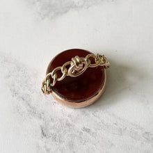 Charger l'image dans la galerie, Victorian 9ct Gold Locket Style Fob. Scottish Carnelian & Engraved Initials Spinner Fob. Antique Victorian Love Token, Sweetheart Pendant
