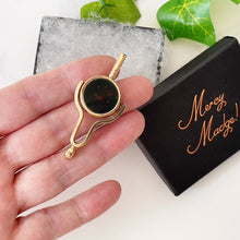 Charger l'image dans la galerie, Antique 9ct Gold Victorian Spinner Watch Key Fob. Large 9ct Rose Gold Key Pendant. Scottish White Chalcedony & Bloodstone Pocket Watch Fob