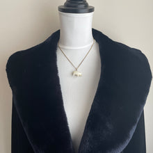 Cargar imagen en el visor de la galería, Antique Victorian Pearl Pig Pendant On 12ct Gold Fill Chain. Carved Mother of Pearl Victorian Lucky Pig Charm. Good Luck Token Jewelry Gift