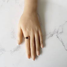 Cargar imagen en el visor de la galería, Vintage Baltic Amber Sterling Silver Ring. Russian Natural Cognac Amber Bezel Ring. Stacking/Index/Pinky Vintage Ring Size US 6/UK L.5/EU 52