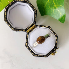 Cargar imagen en el visor de la galería, Vintage Baltic Amber Sterling Silver Ring. Russian Natural Cognac Amber Bezel Ring. Stacking/Index/Pinky Vintage Ring Size US 6/UK L.5/EU 52