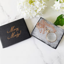 Cargar imagen en el visor de la galería, Victorian 9ct Gold Rock Crystal Locket. Antique Double Sided Photo Locket & Chain. Victorian Rolled Gold Pools Of Light Pendant Necklace