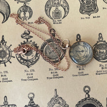 Cargar imagen en el visor de la galería, Victorian 9ct Gold Rock Crystal Locket. Antique Double Sided Photo Locket & Chain. Victorian Rolled Gold Pools Of Light Pendant Necklace