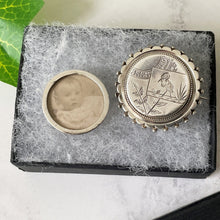 Cargar imagen en el visor de la galería, Antique Victorian Silver Locket Back Brooch. Aesthetic Engraved Crane Sterling Silver Brooch, Photo Compartment. Victorian Japonesque Pin.