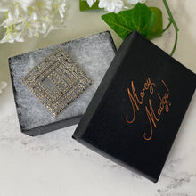 Cargar imagen en el visor de la galería, Antique Art Deco Silver Initial LAB Brooch. 1930s Sterling Silver Marcasite Brooch. Greek Key Silver Monogram Brooch, Personalised