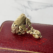 Charger l'image dans la galerie, Georgian 15ct Gold Seal Fob - Fairness Wins. Carved Moonstone Latin Intaglio Fob Seal. Armorial Crest/Coat Of Arms Wax Seal Fob, Circa 1760