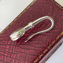 Cargar imagen en el visor de la galería, Vintage English Silver Napkin Hook/Clip For Tie. Gents Engraved 'A' Sterling Napkin Holder. Formal Accessory, Wedding Groom Gift For Him
