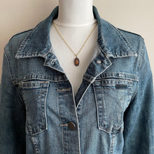 Cargar imagen en el visor de la galería, Antique Bohemian Garnet & Glass Jelly Opal Pendant. Edwardian Red Garnet, Dragons Breath Opal Pendant With Gold Chain, Czechoslovakia