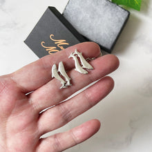 Cargar imagen en el visor de la galería, Vintage Scottish Silver Salmon Cufflinks. Chain & Link Shetland Silver Cufflinks, Edinburgh 1975. Sporting, Fishing Vintage Gifts For Him