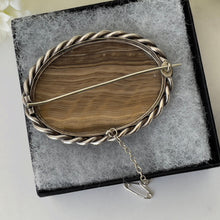 Load image into Gallery viewer, Antique Victorian Massive Scottish Hardstone Agate Sterling Silver Brooch. Sash/Tartan Shoulder Brooch. Antique Scottish Pebble Jewellery
