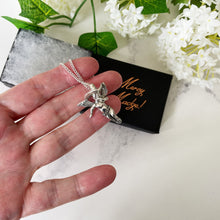 Charger l'image dans la galerie, Vintage Sterling Silver Cherub Pendant On Chain. Cowboy Cupid/Angel Sterling Silver Pendant & Curb Chain. Texas Cowboy, Vintage Jewelry Gift