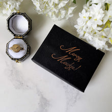 Charger l'image dans la galerie, Antique 9ct Gold Signet Ring. Edwardian/Victorian Gold Fronted Silver Ring. Antique Pinky/Childs/Small Finger Ring With Ring Box