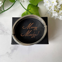 Charger l'image dans la galerie, Antique Victorian Silver Cuff Bracelet. Aesthetic Engraved Forget-me-Not & Fern Sweetheart Bracelet. Victorian Sterling Silver Narrow Bangle