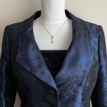 Charger l'image dans la galerie, Vintage 9ct Gold CZ Diamond Pendant Necklace. Simulated Diamond Solitaire Pendant, 16" Chain. White Gemstone Necklace, Hallmarked London