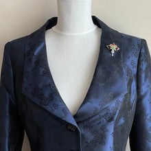 Carica l'immagine nel visualizzatore di Gallery, Antique Art Nouveau Plique A Jour Enamel Brooch. Gold Silver Gilt, Pink Tourmaline & Pearl Drop Brooch. Levinger Bissinger Jewelry, Germany