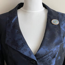 Cargar imagen en el visor de la galería, Antique Victorian Turquoise & White Chalcedony Mourning Brooch. Silver, Gold Gilt Locket Brooch With Hair Compartment. Antique Jewelry