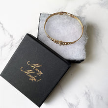 Cargar imagen en el visor de la galería, Antique Victorian 9ct Rolled Gold Bracelet. Yellow Gold Filled Etruscan Bangle. Twisted Gold Wire Roman Rope Bangle. Narrow Flexible Bangle