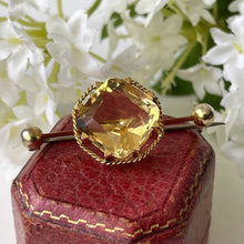 Charger l'image dans la galerie, Antique Victorian Scottish Citrine 9ct Gold Brooch. 15ct Lemon Citrine Brooch. Antique Scottish Cairngorm 9ct Gold Lapel/Stock/Cravat Pin.