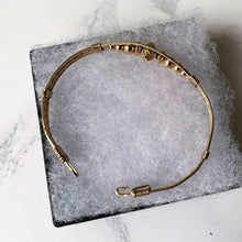 Cargar imagen en el visor de la galería, Antique Victorian 9ct Rolled Gold Bracelet. Yellow Gold Filled Etruscan Bangle. Twisted Gold Wire Roman Rope Bangle. Narrow Flexible Bangle