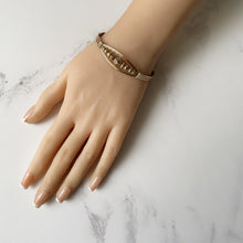 Cargar imagen en el visor de la galería, Antique Victorian 9ct Rolled Gold Bracelet. Yellow Gold Filled Etruscan Bangle. Twisted Gold Wire Roman Rope Bangle. Narrow Flexible Bangle