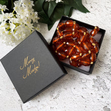 Cargar imagen en el visor de la galería, Antique Art Deco Baltic Amber Long Necklace. Large Faceted Olive Bead Genuine Amber Necklace. 1930s Vintage Cognac Amber 40" Rope Necklace