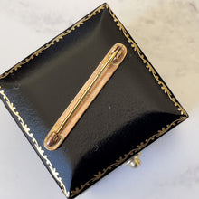 Cargar imagen en el visor de la galería, Antique Victorian 9ct Gold Baby Brooch. Antique Engraved Daisy Bib Pin. Antique Jewelry Gift, Baptismal, Birth, Christening, Baby Shower
