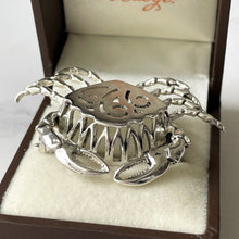 Cargar imagen en el visor de la galería, Vintage 1940s Sterling Silver King Crab Brooch. Rare Walter Lampl Jewelry Figural Lapel Pin. Cancer Horoscope Brooch, Unique Jewellery Gift