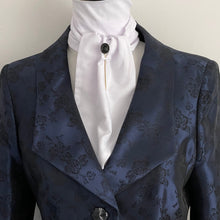 Charger l'image dans la galerie, Victorian Whitby Jet Stick Pin Mourning Brooch. Antique Carved 'JC' - Jesus Christ Pin. Gold Gilt, Black Gemstone Lapel/Tie/Cravat/Stock Pin