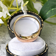 Carica l'immagine nel visualizzatore di Gallery, Antique 18ct Gold Mine Cut Diamond & Sapphire Gypsy Ring. Victorian 3 Stone Trilogy Band Ring. Antique Wedding, Anniversary, Stacking Ring