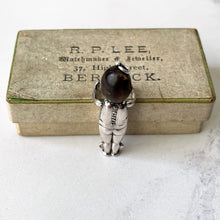 Carica l'immagine nel visualizzatore di Gallery, Antique "Fumsup" Sterling Silver Charm & Antique Box.  British Registered 1914 Touch Wood Lucky Charm/Pendant. Edwardian Silver Kewpie Charm