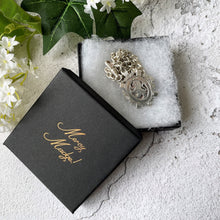 Charger l'image dans la galerie, Victorian Heavy Sterling Silver Pocket Watch Chain Necklace. Antique Scottish Crest Pendant Fob & Double Albert Curb Link Watch Chain.