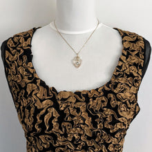 Lade das Bild in den Galerie-Viewer, Edwardian 9ct Gold Aquamarine Pendant Necklace. Art Nouveau Gold Openwork Necklace. Antique Pale Blue Gemstone Solitaire Pendant & Chain.