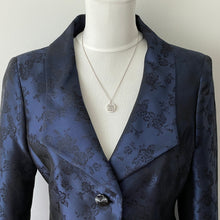 Cargar imagen en el visor de la galería, Antique Victorian Silver AEI Pendant Necklace. Aesthetic Engraved Eternal Love Pendant. Sterling Silver Minimalist Infinity Pendant & Chain