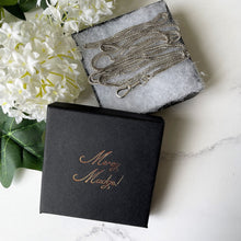 Cargar imagen en el visor de la galería, Antique Victorian Sterling Silver Guard Chain With Dog-Clip. Long 58"/146cm Sautoir Chaine Necklace. Victorian Muff/Pocket Watch Chain