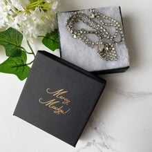 Lade das Bild in den Galerie-Viewer, Vintage 1950s Diamante Princess Necklace. Swarovski Crystal Choker Necklace With Pear Drop Pendant. Albert Weiss American Costume Jewellery