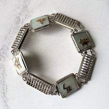 Lade das Bild in den Galerie-Viewer, Vintage Sterling Silver & Pearl Good Fortune Bracelet. Chinese Export Silver Abacus Money Bracelet. Oriental Good Luck Bracelet, Hong Kong