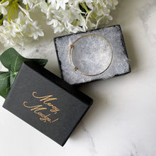 Cargar imagen en el visor de la galería, Vintage 9ct Gold Baby Bangle. Diamond Engraved Rolled Gold Childs Bracelet. English Expanding Adjustable Bangle. Baptismal, Christening Gift