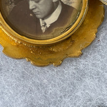 Cargar imagen en el visor de la galería, Rare Antique Edwardian Sweetheart Locket. Gold & Silver Gilt British Royal Flying Corps Photo Locket. Rare British Regalia Jewelry WW1 c1914