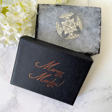 Lade das Bild in den Galerie-Viewer, Victorian Aesthetic Engraved Silver Canterbury Cross Brooch. Antique Medieval Cross Stock/Lapel/Cravat Pin. Devotional Victorian Jewellery