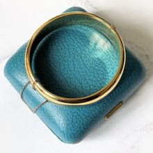 Carica l'immagine nel visualizzatore di Gallery, Antique 12ct Rolled Gold Engraved Bangle, Original Box. Edwardian Floral Engraved 12K Gold Fill Hinged Cuff Bracelet In Antique Jewelry Case